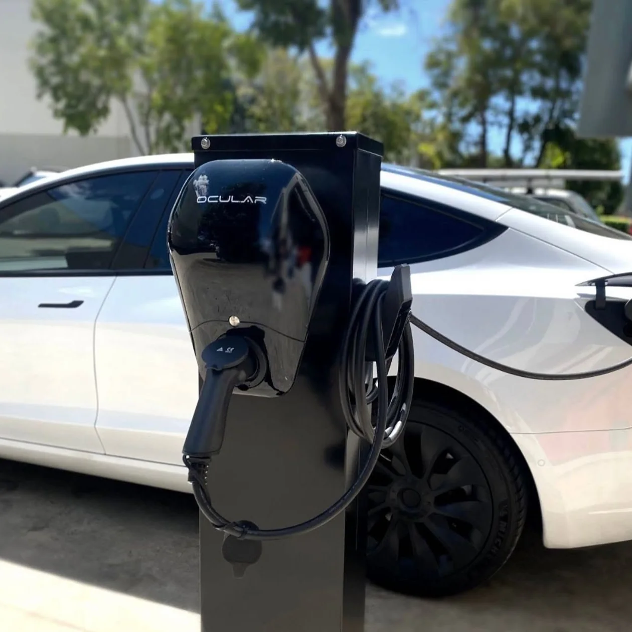 EV charger installed at a home
