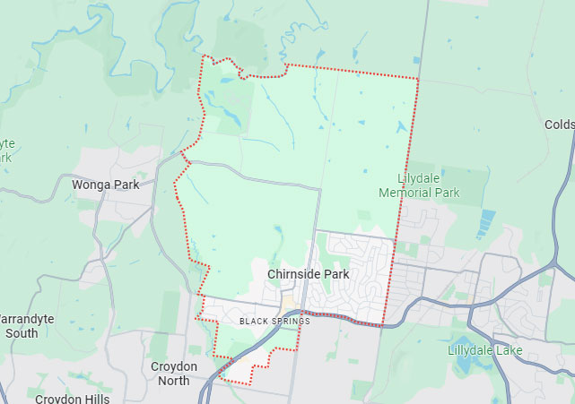 Chirnside Park map area
