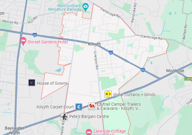 Kilsyth map area